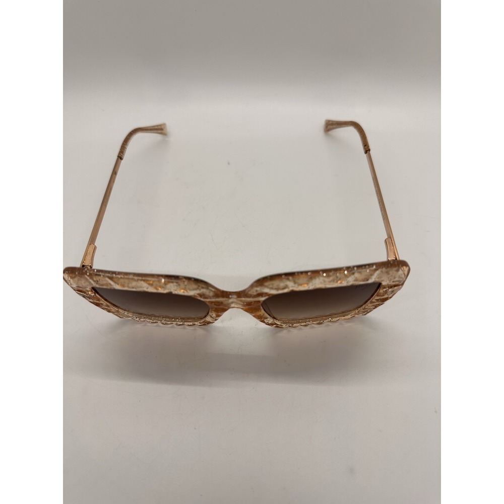 Betsey Johnson Glitter Sunglasses Swiftie Showgirl Era Oversized Square Glam - Picture 6 of 10